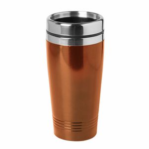 Isoleerbeker RVS metallic oranje 450 ml - Thermosbeker