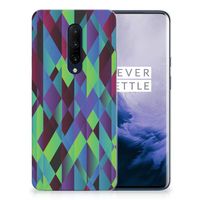 OnePlus 7 Pro TPU Hoesje Abstract Green Blue