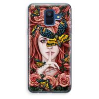 Lady Moth: Samsung Galaxy A6 (2018) Transparant Hoesje