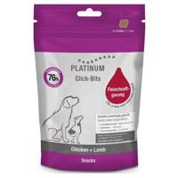 PLATINUM Click-Bits Chicken+Lamb - traktatie voor hond - 150g