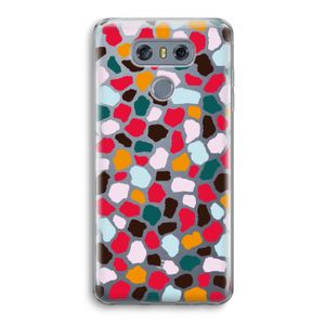 Colored Giraffe: LG G6 Transparant Hoesje