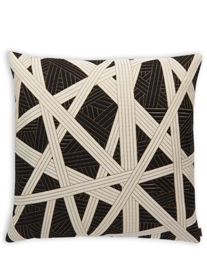 Missoni Home coussin Nastri à imprimé géométrique - Noir