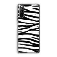 Zebra pattern: Sony Xperia 10 III Transparant Hoesje