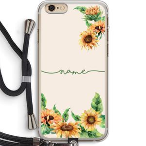 Zonnebloemen: iPhone 6 PLUS / 6S PLUS Transparant Hoesje met koord