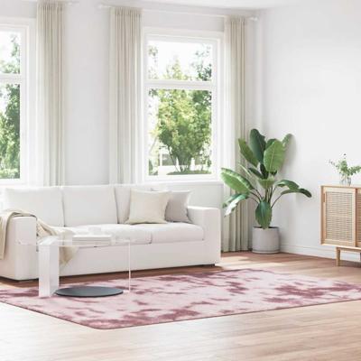 Hoogpolig vloerkleed NAVARRA 200x290 cm polyester stoffig roze