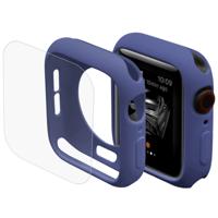 ENKAY Hat-Prins 2 in 1 TPU semi-geklede beschermende Shell + 3D volledig scherm PET gebogen warmte buigen HD Screen Protector voor Apple Watch serie 4