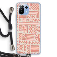 Marrakech Pink: Xiaomi Mi 11 Lite Transparant Hoesje met koord