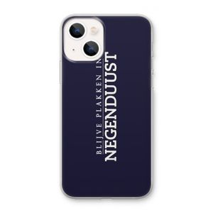 Blijve plakken in Negenduust: iPhone 13 mini Transparant Hoesje