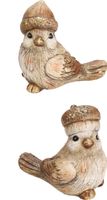 Bird With Acorn Hat 10 cm 2ass - Nampook