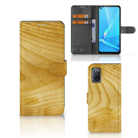 OPPO A72 | OPPO A52 Book Style Case Licht Hout