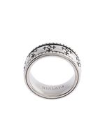 Nialaya Jewelry bague à motifs gravés - Argent