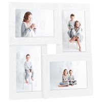 VidaXL Fotolijst voor 4x(13x18 cm) foto mdf wit