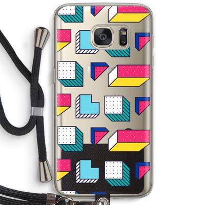 8-bit N°7: Samsung Galaxy S7 Transparant Hoesje met koord