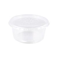 Plastic bak + deksel helder (250x 250cc)