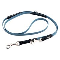 HUNTER Verstelbare hondenlijn Wolmar, rokerig blauw/zwart, Maat: 16/200