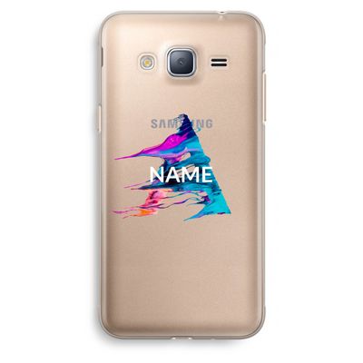 Abstract Spectrum: Samsung Galaxy J3 (2016) Transparant Hoesje