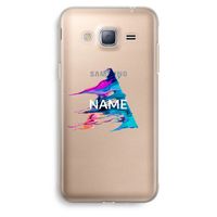 Abstract Spectrum: Samsung Galaxy J3 (2016) Transparant Hoesje