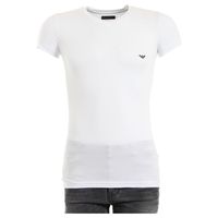 T-shirt Wit V-hals Stretch - thumbnail