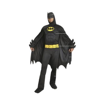 Kostuums voor Volwassenen Zwart Batman - Maat: XL - Maat: XL