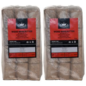 Houtbriketten - 4x - 10 kilo - kachel/openhaard - geperste briketten