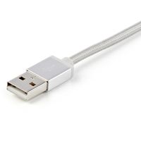 StarTech.com USB oplaadkabel USB naar Lightning / USB-C / Micro-B gevlochten 1 m - thumbnail