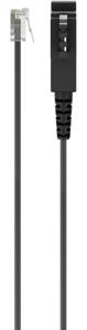 Goobay 68535 telefoonkabel 3 m Zwart