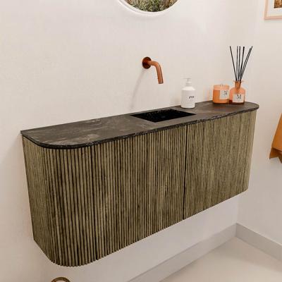 Toiletmeubel Mondiaz Joya Dlux | 103.2 cm | Meubelkleur Dusk | Faye wastafel Lava Wasbak Midden | Zonder kraangat(en)