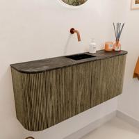 Toiletmeubel Mondiaz Joya Dlux | 103.2 cm | Meubelkleur Dusk | Faye wastafel Lava Wasbak Midden | Zonder kraangat(en) Toiletmeubel Mondiaz Joya Dlux | 103.2 cm | Meubelkleur Dusk | Faye wastafel Lava Wasbak Midden | Zonder kraangat(en)