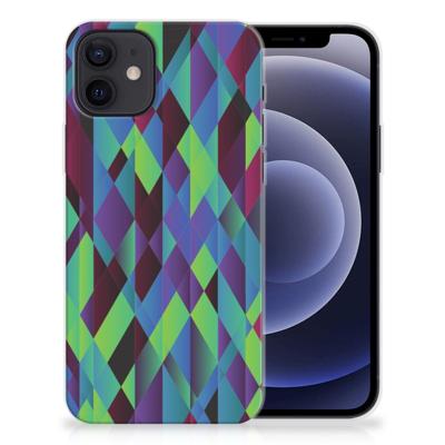 iPhone 12 | 12 Pro (6.1") | TPU Hoesje | Abstract Green Blue