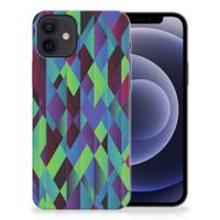 iPhone 12 | 12 Pro (6.1") | TPU Hoesje | Abstract Green Blue