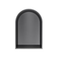 Hotbath &More Inbouwnis Toogmodel - 452 x 30 x 10 cm - Geborsteld Zwart PVD