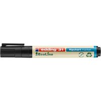 Viltstift edding 31 Eco voor flipover rond 1.5-3mm zwart - thumbnail