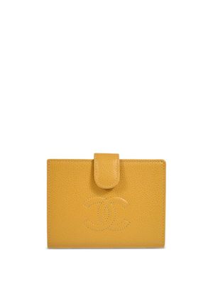 CHANEL Pre-Owned portefeuille à logo brodé 2003 - Jaune