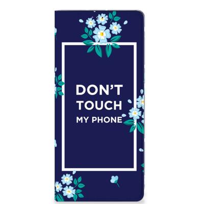 Samsung Galaxy A22 5G Design Case Flowers Blue DTMP Samsung Galaxy A22 5G Design Case Flowers Blue DTMP