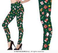 Groene Kerstmis Legging Prints