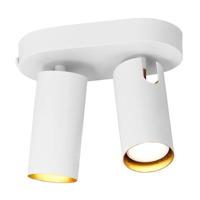 Witte verstelbare plafondlamp met 2 GU10 fittingen Mimi DFTP