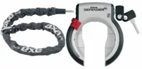 Duo Deal AXA Defender Ringslot + RLC100 insteekketting Grijs