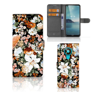 Hoesje voor Nokia 3.4 Dark Flowers