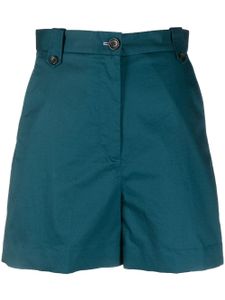 PS Paul Smith short mini à taille haute - Bleu