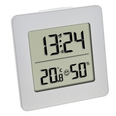 TFA Dostmann digitaal weerstation - zilver - hygrometer - thermometer - voor binnen