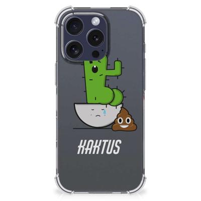 iPhone 16 Pro Max Stevig | Bumper Hoesje | Cactus Poo iPhone 16 Pro Max Stevig | Bumper Hoesje | Cactus Poo