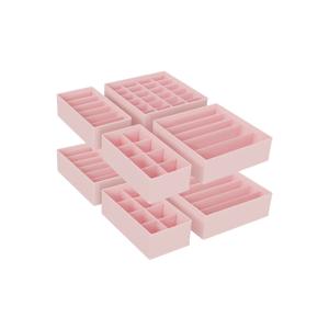 Ondergoed organizer set van 8 opvouwbaar, Roze