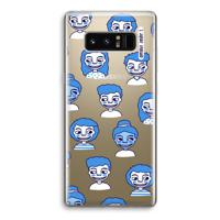 Gezichtjes: Samsung Galaxy Note 8 Transparant Hoesje - thumbnail