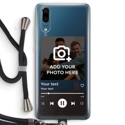 Music Player: Huawei P20 Transparant Hoesje met koord
