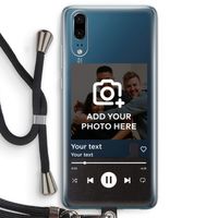 Music Player: Huawei P20 Transparant Hoesje met koord