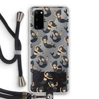 Zeemeermin: Samsung Galaxy S20 Transparant Hoesje met koord