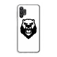Angry Bear (white): Samsung Galaxy A32 5G Transparant Hoesje
