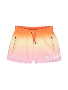 Givenchy Kids short à logo imprimé - Orange