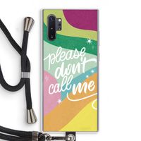 Don't call: Samsung Galaxy Note 10 Plus Transparant Hoesje met koord