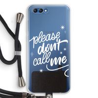 Don't call: Honor 10 Transparant Hoesje met koord